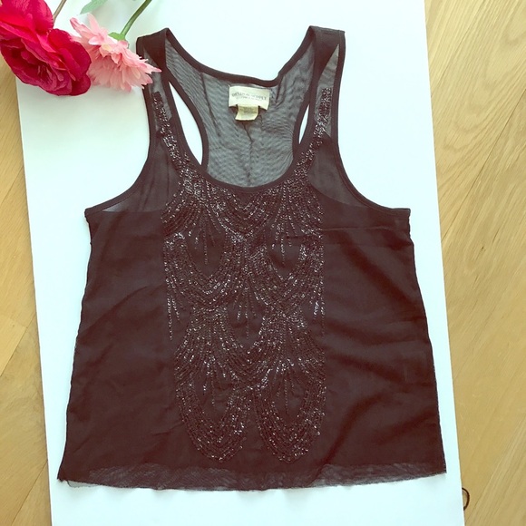 Denim & Supply Ralph Lauren Tops - Denim & supply mesh- embellished tank